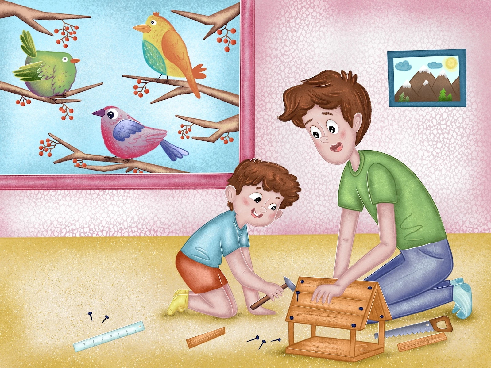 Кормушка для птиц как способ развития внимания у детей