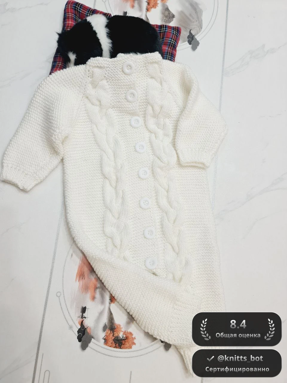 Комбинезон "Белый Зайчонок" 🐰