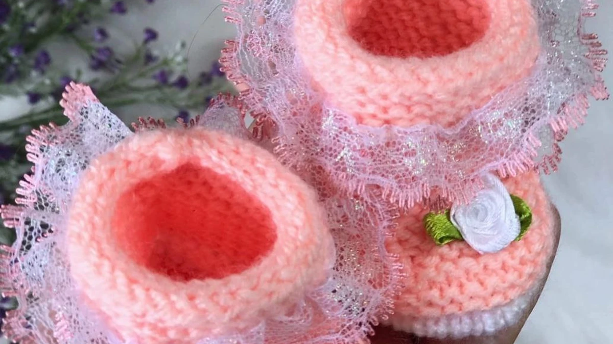 Персиковые пинетки 🌸