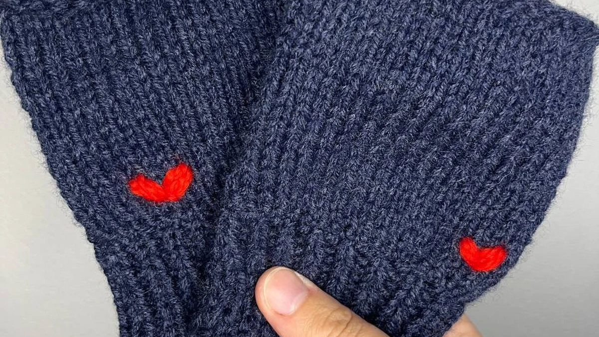 Сердечные Митенки ❤️
