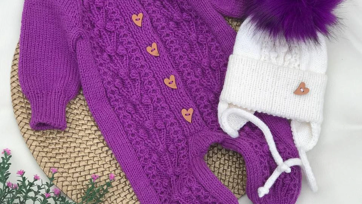 Сердечный бархатный комплект 💜