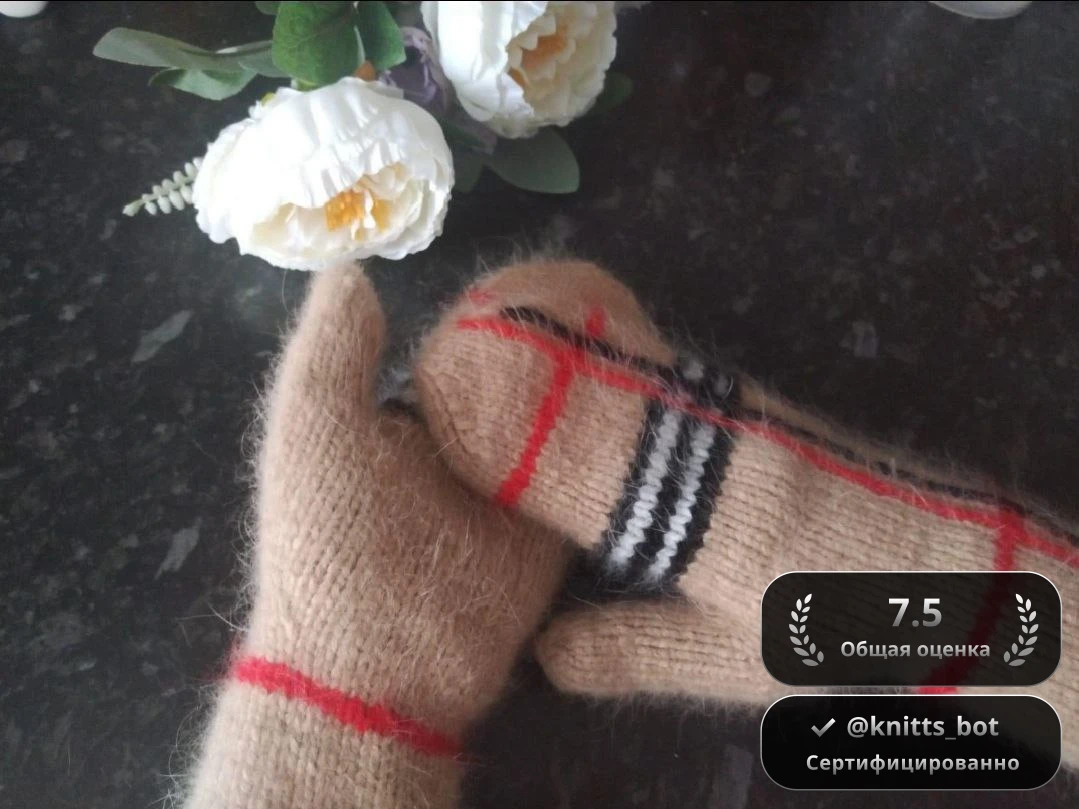 Шерстяные варежки 🌟