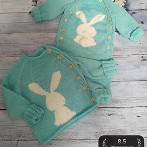 Свитер "Бирюзовый Кролик" 🐰