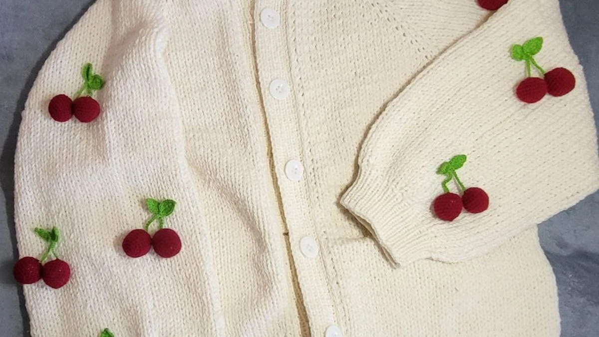 Вишнёвый кардиганчик 🍒